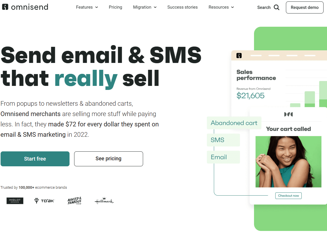 9 mejores alternativas a Mailchimp :tanto gratuitas como de pago 4 omnisend