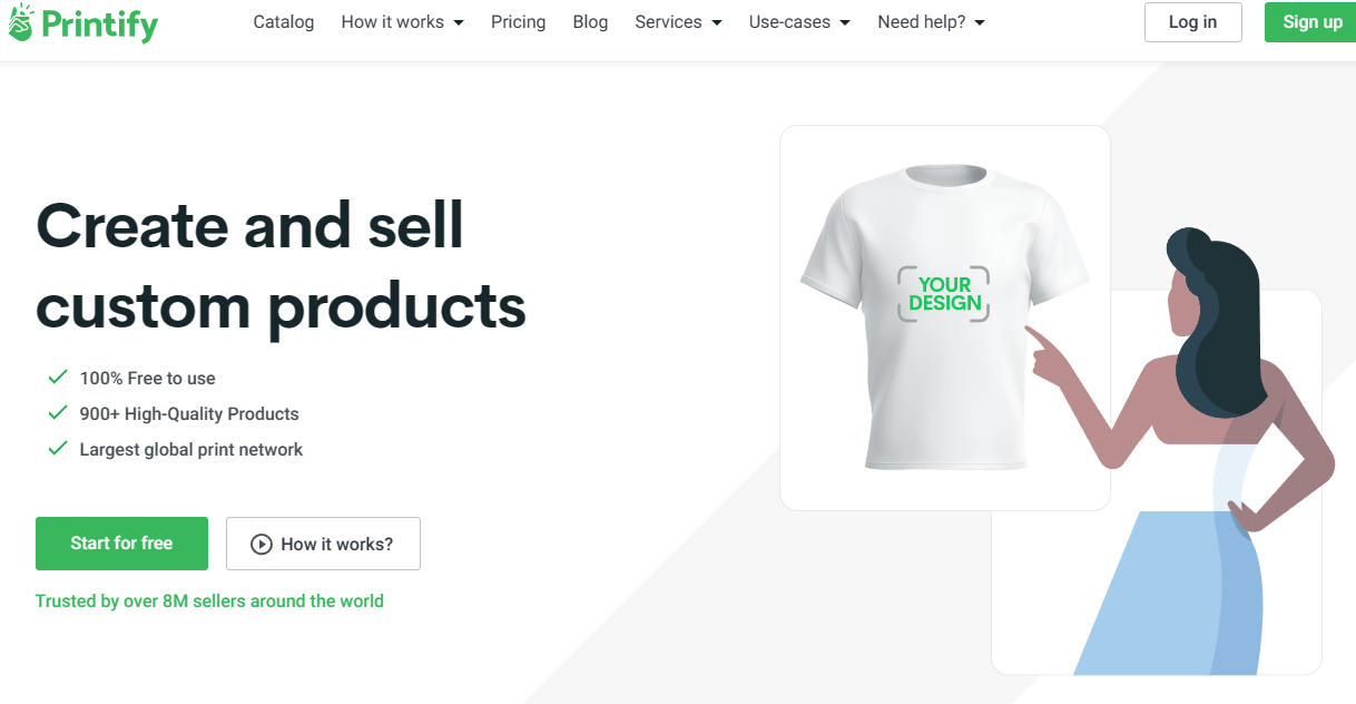 Sitios como Printful - Las mejores empresas de impresión bajo demanda en la actualidad 2 printify