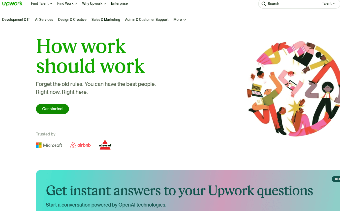 Sitios como Fiverr para autónomos y contratantes 2 upwork-alter